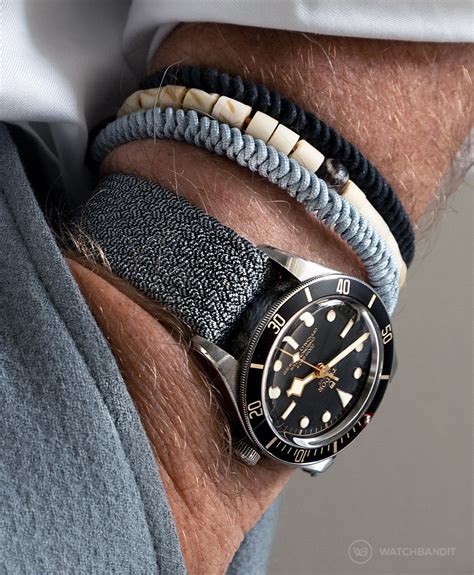 leather strap for tudor black bay gmt|tudor black bay fabric strap.